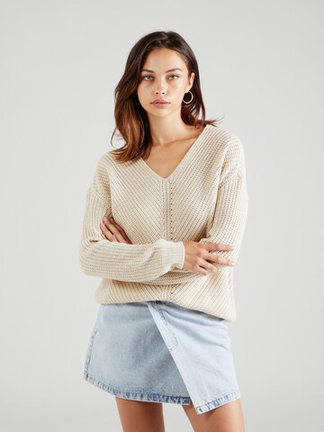 Hailys Sweater 'Pipa' in Beige: front