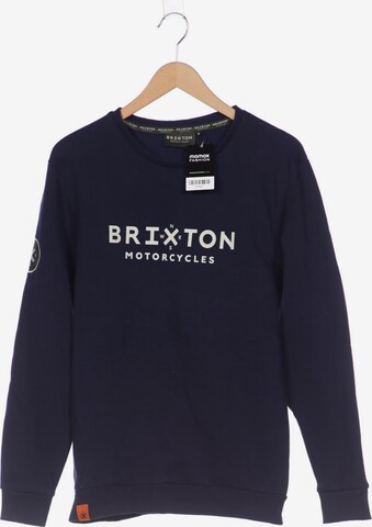 Brixton Sweatshirt & Zip-Up Hoodie in XL in Blue: front