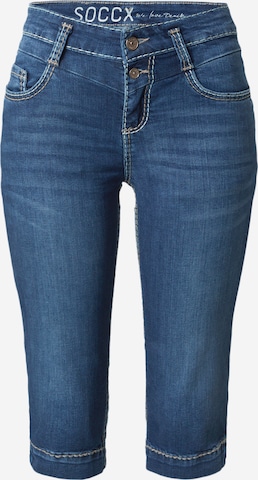 Soccx Slimfit Jeans i blå: framsida