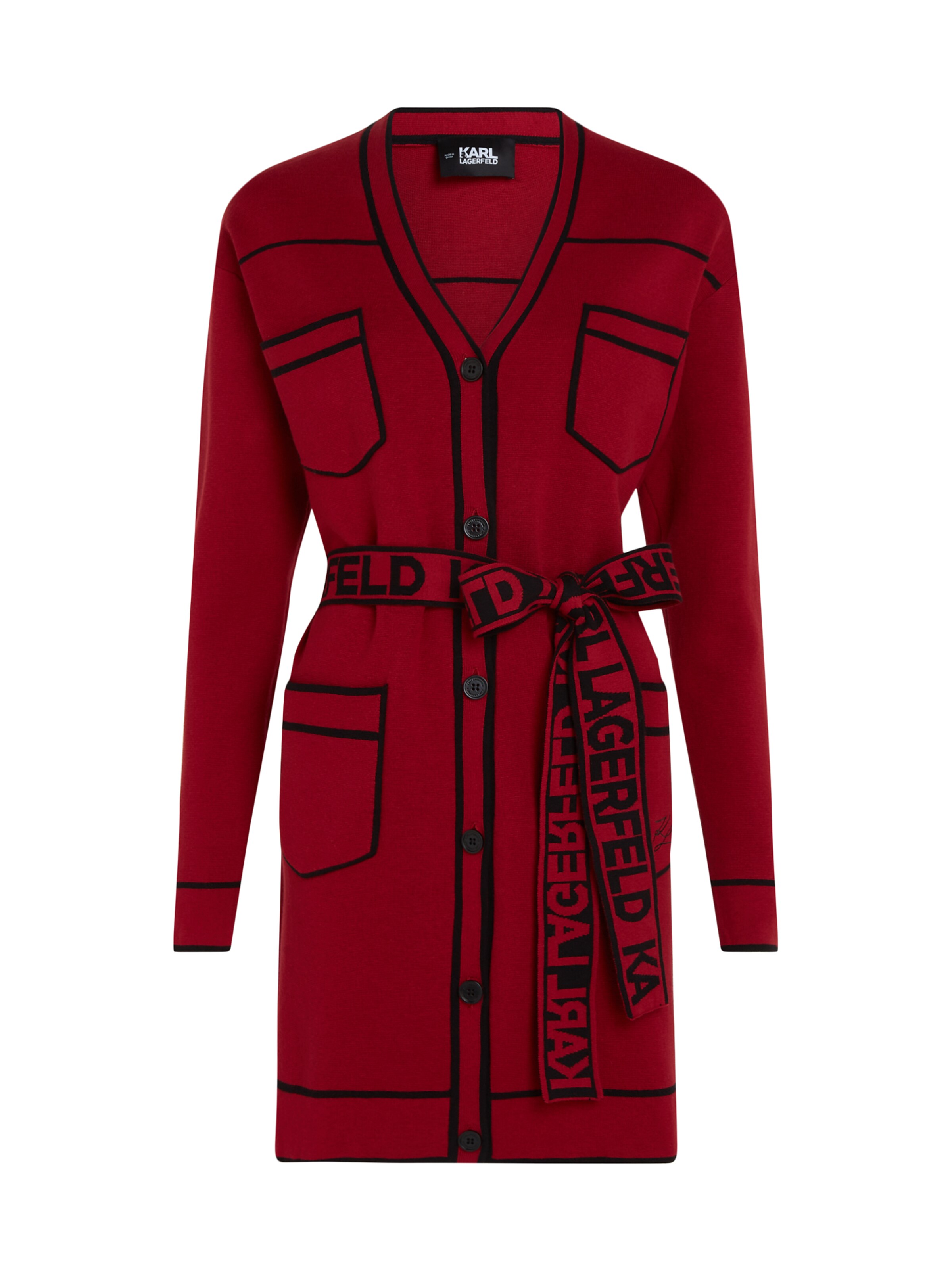 Karl Lagerfeld Kampsun, värv punane: eest vaates