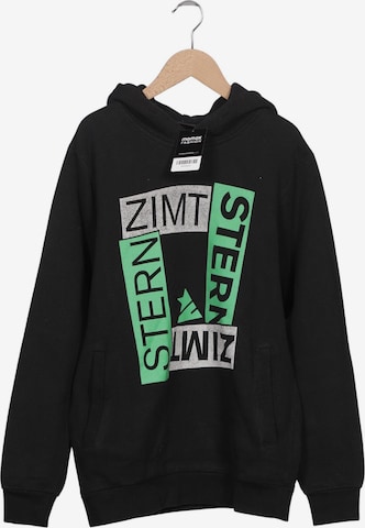 Zimtstern Kapuzenpullover S in Schwarz: Vorderseite