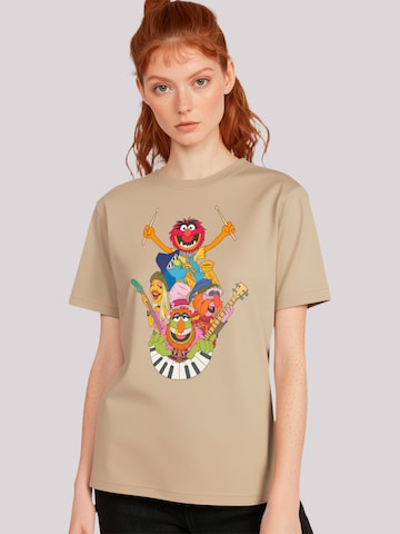 T-shirt 'Disney Muppets Dr. Teeth and The Electric Mayhem' F4NT4STIC en beige : devant