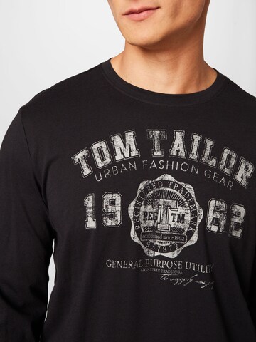 TOM TAILOR Shirt in Schwarz