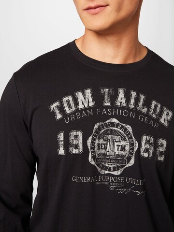 TOM TAILOR Shirt in Black