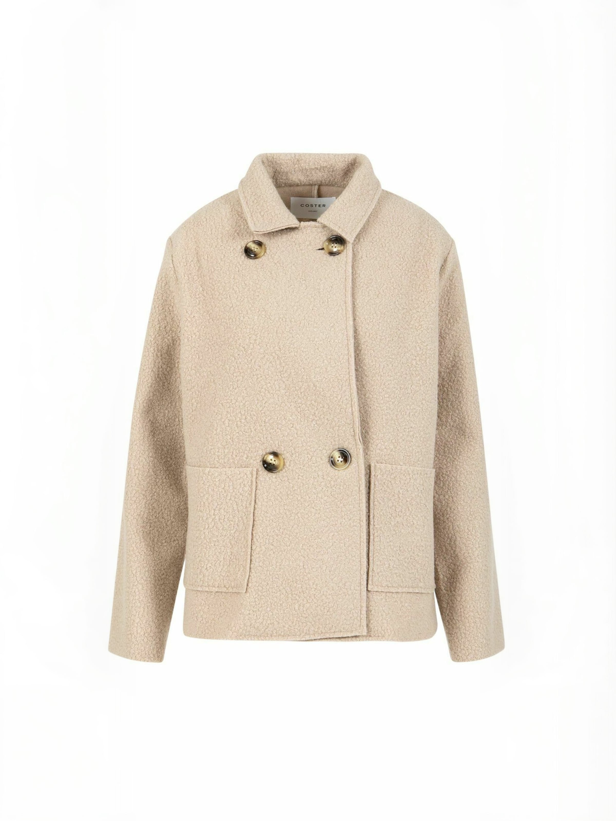 Coster Copenhagen Välikausitakki ' Sienna ' värissä beige: etupuoli