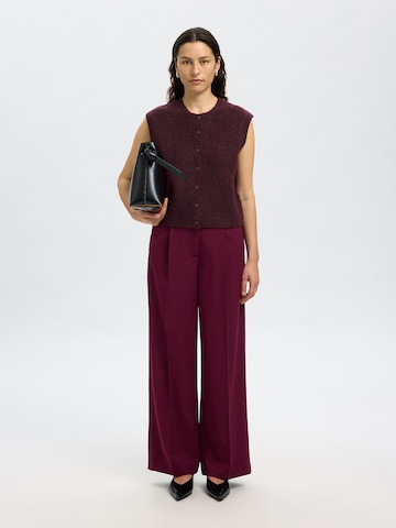 SELECTED Knitted vest 'SLFLULU' in Purple