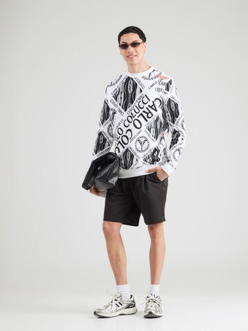 Sweat-shirt Carlo Colucci en blanc