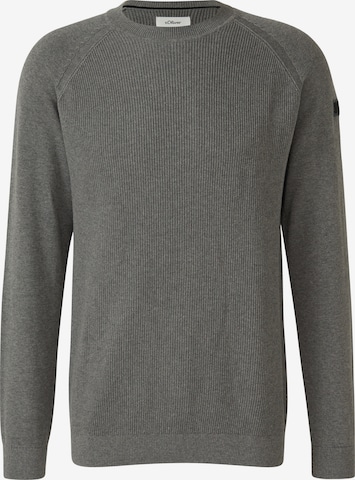 s.Oliver Strickpullover in Grau: Vorderseite