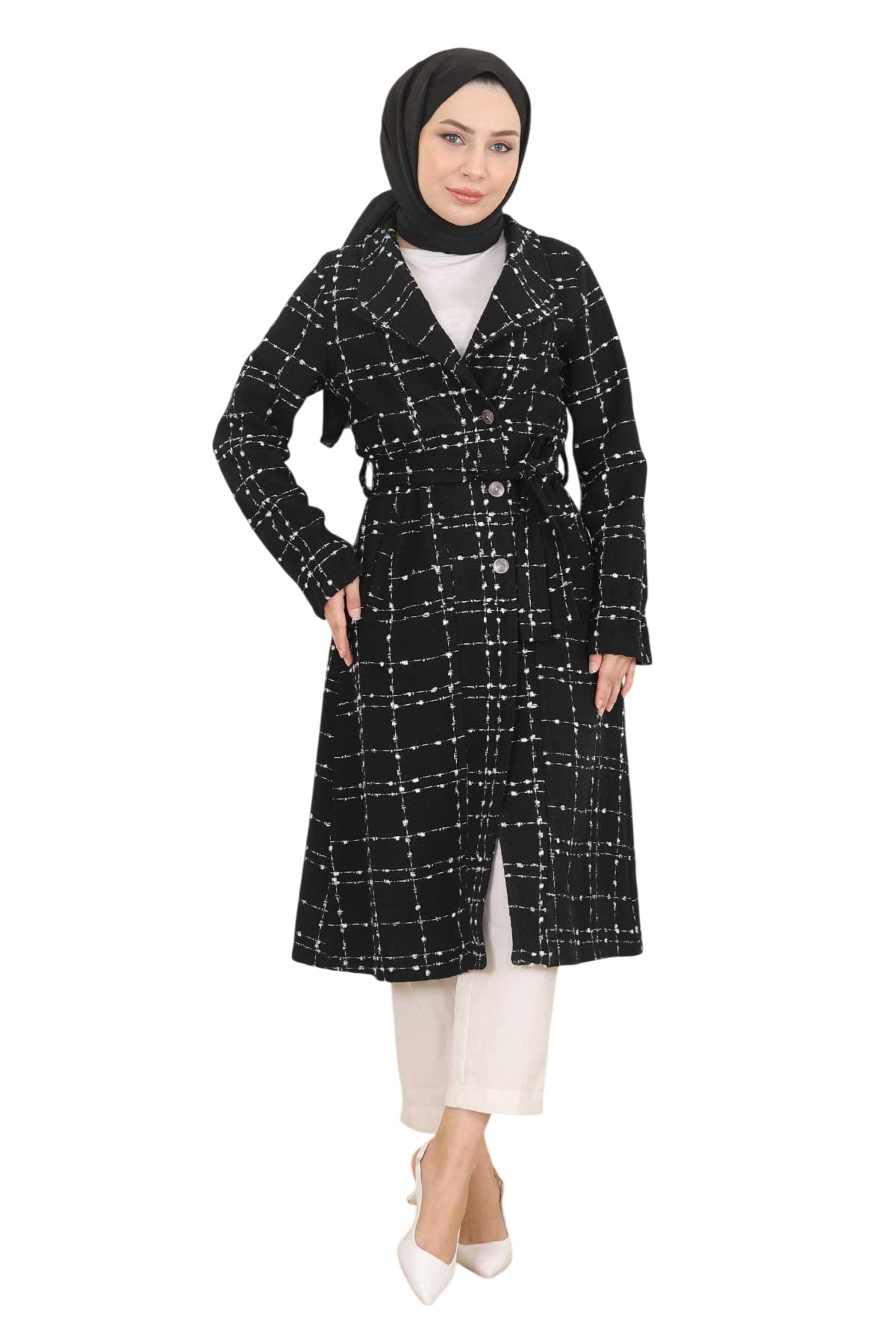 MODAMIHRAM Tussenmantel in Zwart