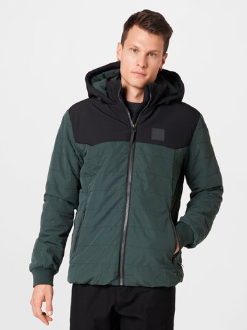 Alife and Kickin Between-Season Jacket in Green: front