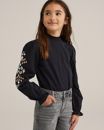 WE Fashion Póló - fekete: elől