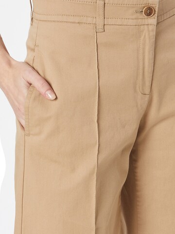 Wide leg Pantaloni cu dungă 'Maine' de la BRAX pe bej