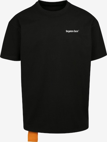 juoda Forgotten Faces Marškinėliai: priekis