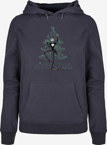 ABSOLUTE CULT Sweatshirt 'The Nightmare Before Christmas' in Blauw: voorkant