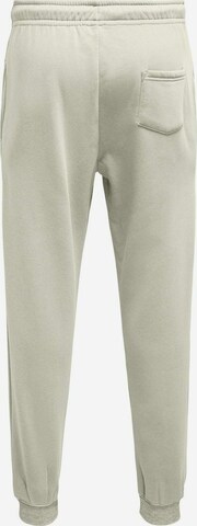 Tapered Pantaloni 'Ceres' di Only & Sons in bianco