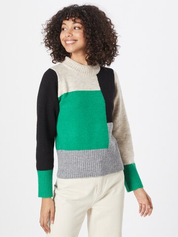 Pull-over Warehouse en vert : devant