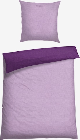 SCHIESSER Duvet Cover 'Doubleface Renforcé' in Purple: front