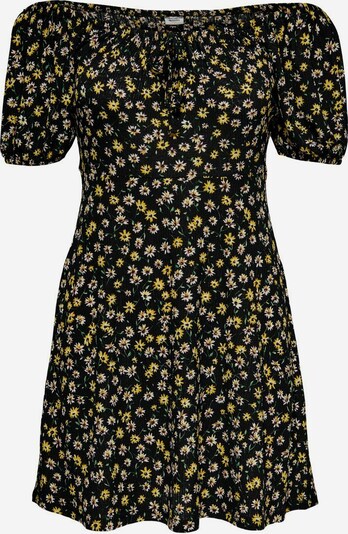 JDY Print Kleid in gelb / senf / schwarz, Produktansicht