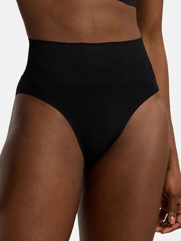 Slip ' High Cut Brief - Luxe Smoothing ' Lauren Ralph Lauren en noir : devant