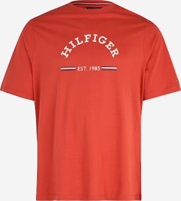 Tommy Hilfiger Big & Tall T-shirt i röd: framsida