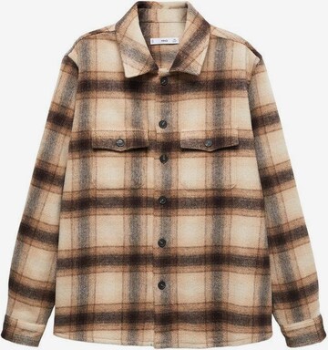 MANGO MAN Regular fit Button Up Shirt 'Limito' in Brown: front