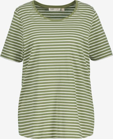 Ulla Popken Pajama Shirt in Green: front