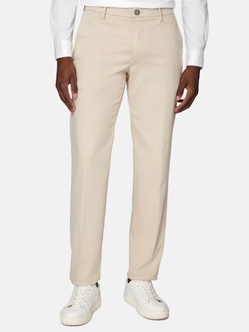 Regular Pantalon chino Boggi Milano en beige : devant