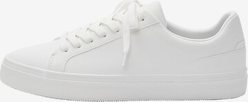 Pull&Bear Platform trainers in White