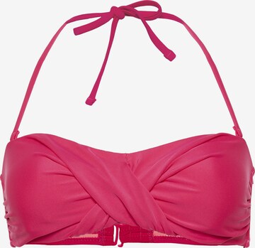 CHIEMSEE Bikini Top in Pink: front