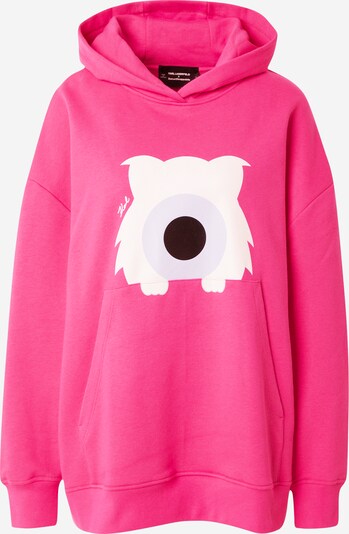 Karl Lagerfeld Sweatshirt i creme / lilla / pink / sort, Produktvisning