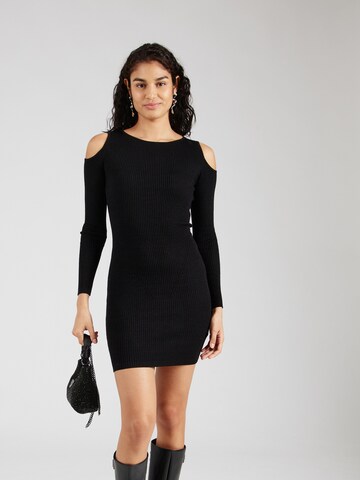 GUESS Трикотажное платье 'EMELY' в Черный: спереди