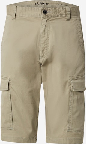 s.OliverLoosefit Cargo hlače - zelena boja: prednji dio