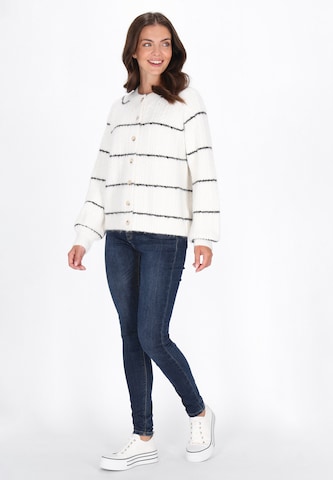 usha BLUE LABEL - Casaco de malha em branco