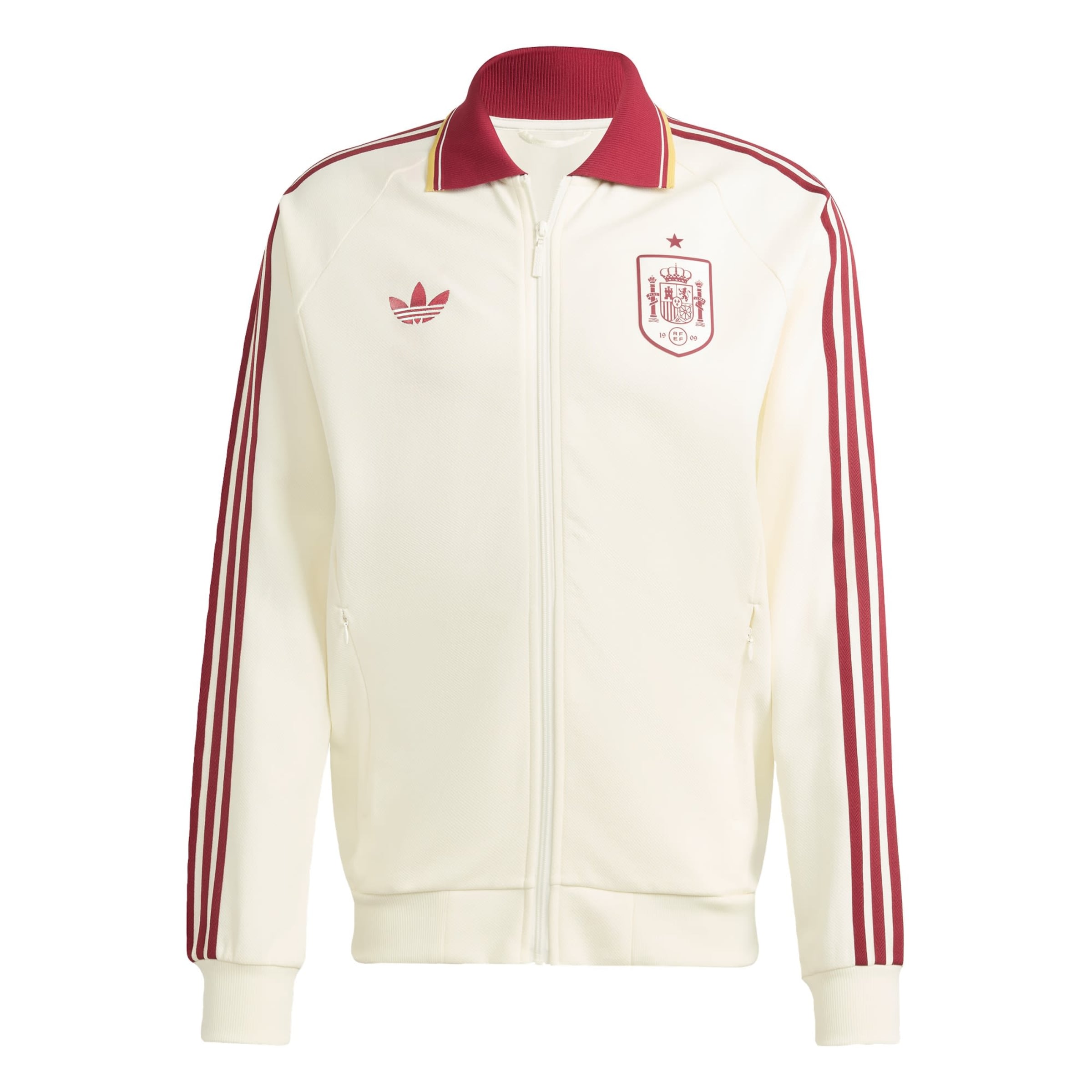 ADIDAS PERFORMANCE Sports sweat jacket 'Spain Away Anthem' in Red / White, Item view