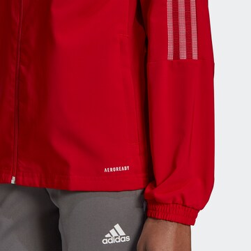 Veste de sport 'Tiro 21' ADIDAS SPORTSWEAR en rouge