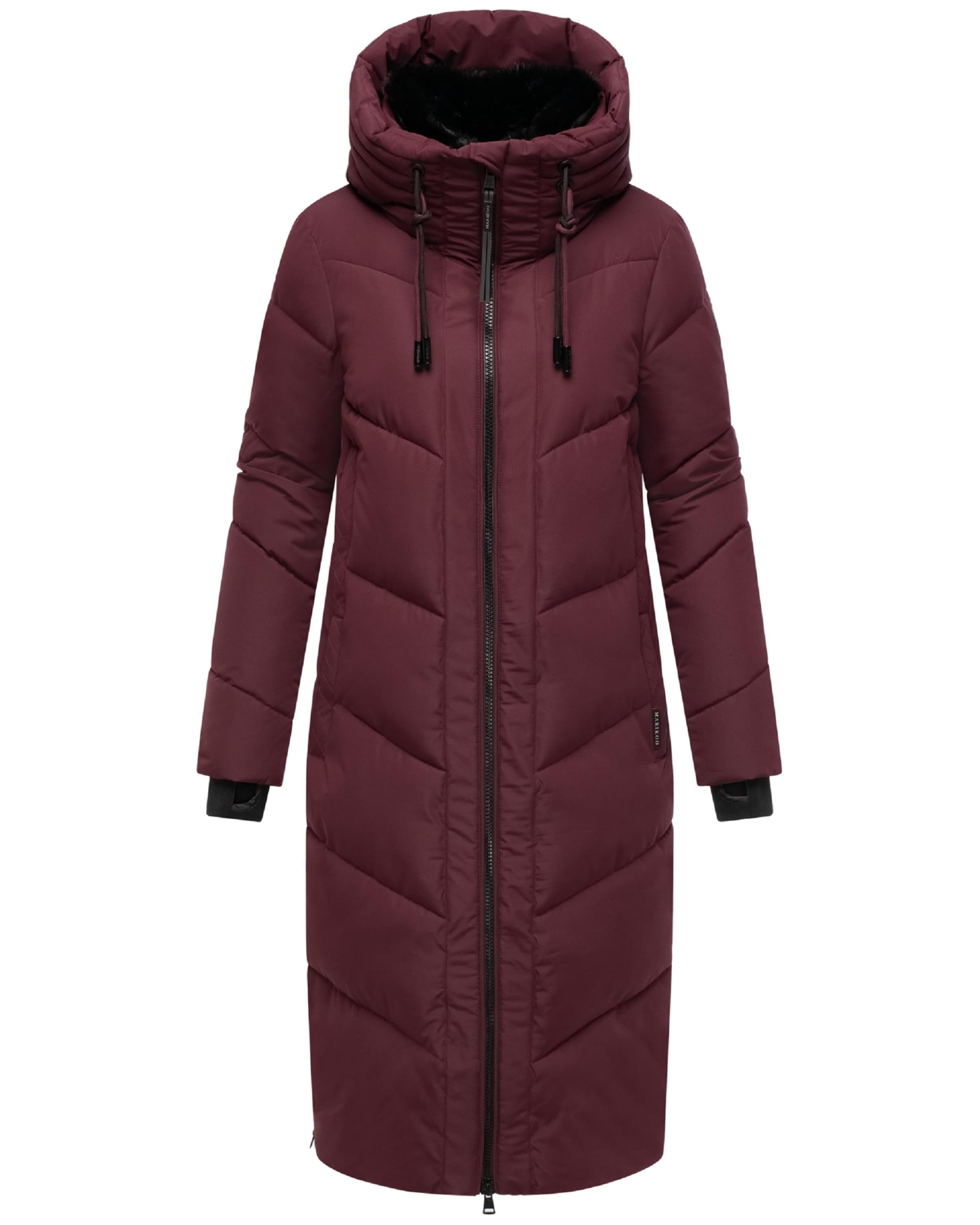 MARIKOO Wintermantel 'Nadaree XVI' in Rood: voorkant