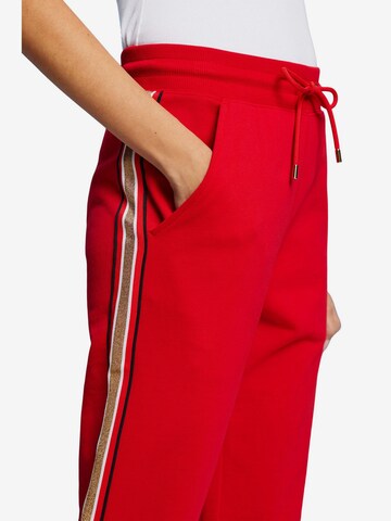 Loosefit Pantalon ESPRIT en rouge