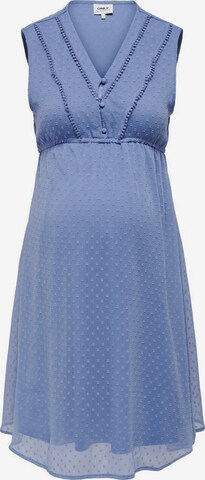 Only Maternity Dress in Blue: front