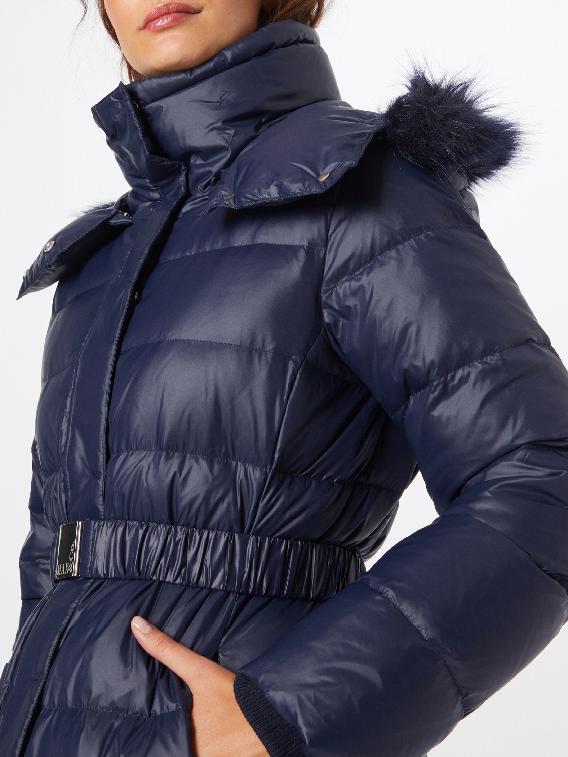Vêtements Manteau d’hiver PRIMARIO MAX&Co. en Bleu Foncé 