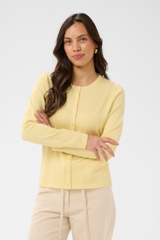 SAINT TROPEZ - Casaco de malha 'MilaSZ' em amarelo: frente