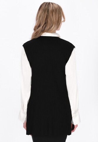 usha BLACK LABEL - Colete de malha 'Classic' em preto