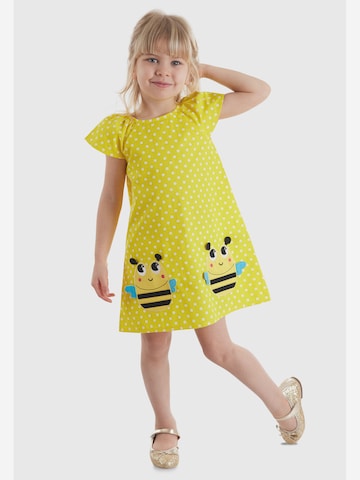 Robe 'CFF-21Y1-009 ' Denokids en jaune : devant
