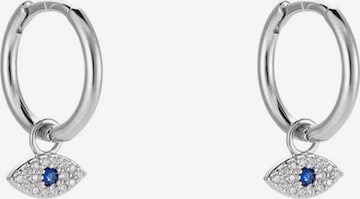 Cala Rose Earrings 'EVIL EYE' in Silver: front