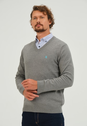 Pull-over Giorgio di Mare en gris