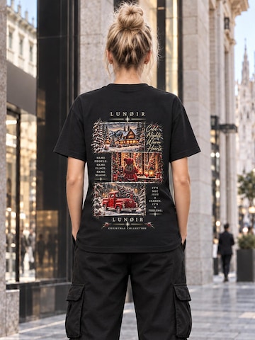 LUNØIR Studio Shirt 'Christmas Moments'‌‌‌‌ in Schwarz