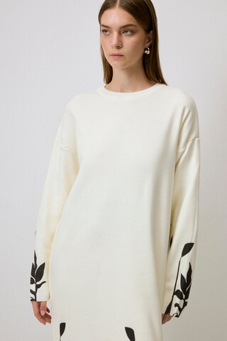 Touche Prive Gebreide jurk in Beige