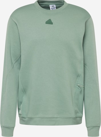 ADIDAS SPORTSWEAR Sportsweatshirt 'City Escape' in Groen: voorkant