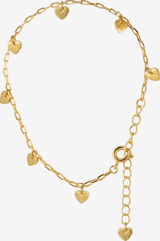 Lulu Copenhagen Bracelet 'LOVE U' in Gold: front