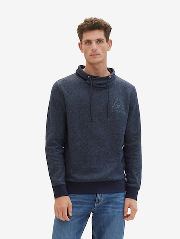 Sweat-shirt TOM TAILOR en bleu : devant