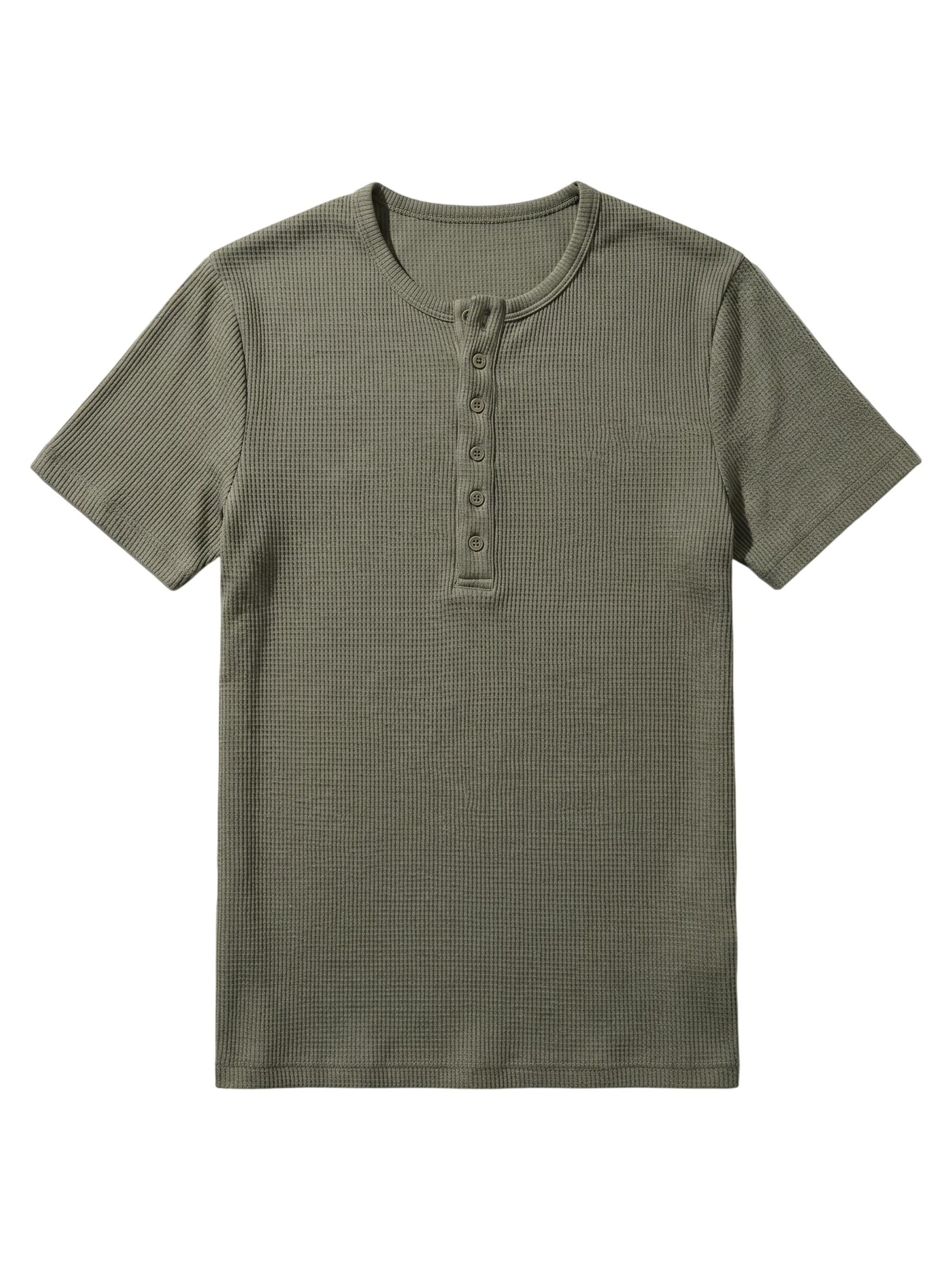 Kleidermafia Shirt 'Slim Fit Button'‌‌‌‌ in Grün: Vorderseite